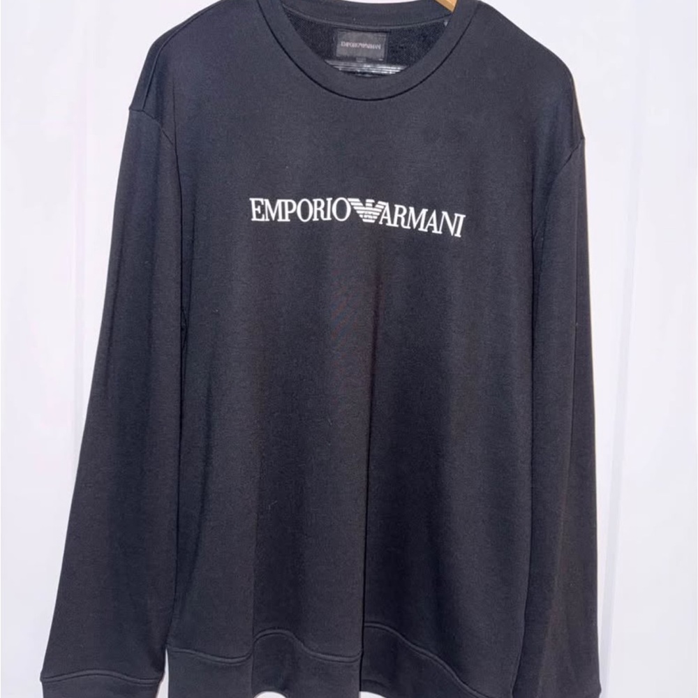 Emporio Armani Black Crewneck Sweater